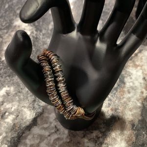 $5 add-on to any Bundle!!  Or 3/$25 metal loops on leather bands bracelet